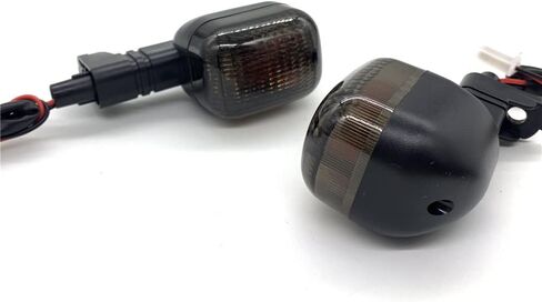 Motorcycle Front/Rear Turn Signal Indicator Light Compatible with BMW F650GS 99-07 F650CS Scarver 01-05 F650 GS CS ST Funduro Blinker Lamp (BLACK) in Saudi Arabia