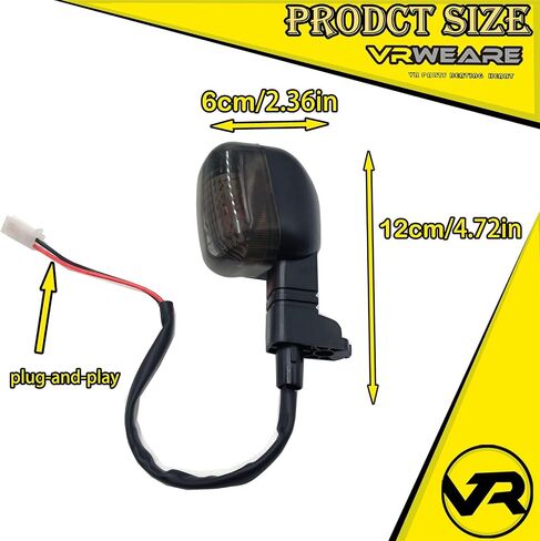 Motorcycle Front/Rear Turn Signal Indicator Light Compatible with BMW F650GS 99-07 F650CS Scarver 01-05 F650 GS CS ST Funduro Blinker Lamp (BLACK) in Saudi Arabia