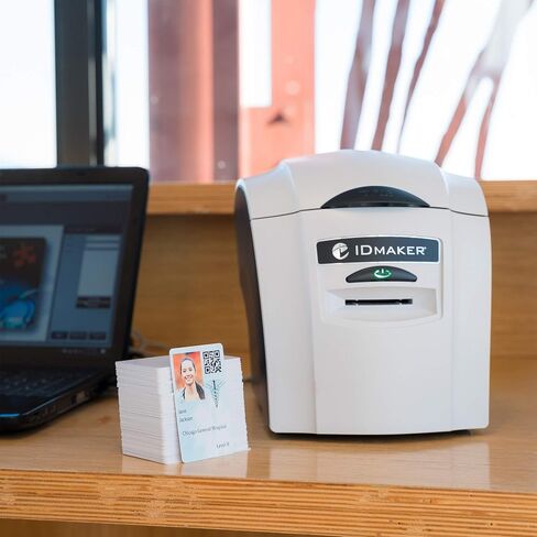ID Maker ID Card Printer Machine & Supply Kit for Badge Printing - ID Maker Software Basic Edition in Saudi Arabia