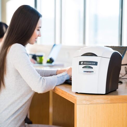 ID Maker ID Card Printer Machine & Supply Kit for Badge Printing - ID Maker Software Basic Edition in Saudi Arabia