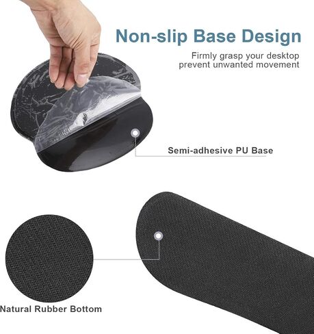 Keyboard Wrist Rest Pad and Mouse pad with Wrist Rest Support Set, Non Slip Rubber Base Wrist Support Mousepad with Ergonomic Comfy Gel Memory Foam for Home Office Efficient Working（Mandala Art) in Kuwait