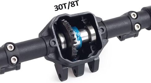 Rc الزاحف 1/10 نايلون AR44 محاور أمامية وخلفية مستقيمة مع ترس شطبة أمامي معدني لـ 1/10 RC مجنزرة SCX10 II 90046 47 R-G-T 86100 in Saudi Arabia