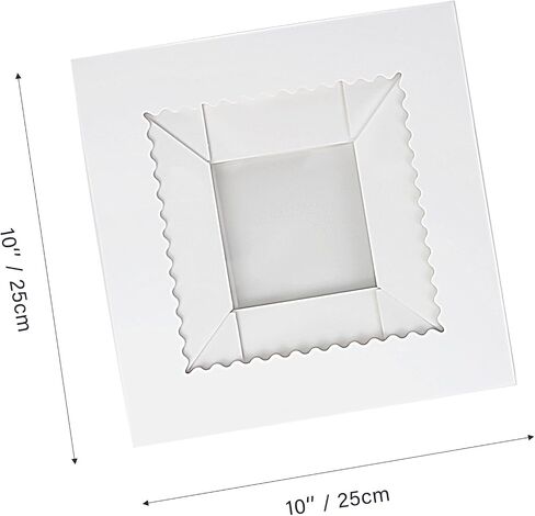 GylSun 3 Sets Cake Boxes 10x10x10'' with Windows and Cake Board Bakery Box sets in Saudi Arabia