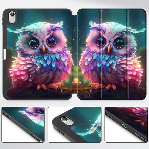 حافظة Tuiklol لجهاز iPad Air الجيل السادس 11 بوصة 2024 / iPad Air 10.9 بوصة الجيل الخامس 4th 2022 إصدار 2020 مع حامل قلم رصاص، غطاء تابلت بحامل ثلاثي الطي واقٍ نحيف للنوم/الاستيقاظ، دب in Kuwait