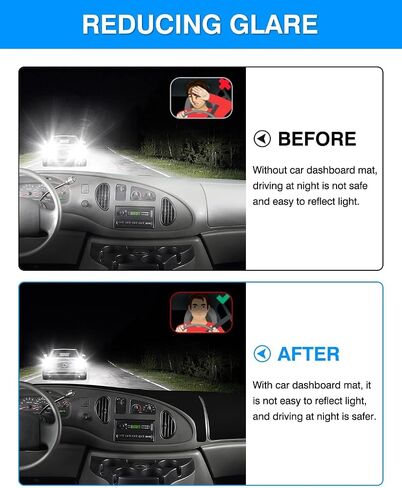 Autorder Dashboard Cover Mat for Ford E150 E250 E350 1997-2008/E450 2003-2008 Econoline Accessories Dash Cover Flannel Dash Mat Sunshade Glare UV Rays Protector in Saudi Arabia