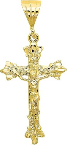 قلادة مطلية بالذهب عيار 14 قيراط 32.5 مم × 46 مم فلور دي ليز أوريجينالز صليب in Kuwait