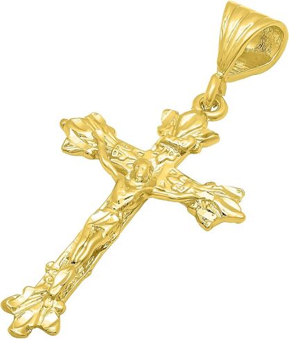 قلادة مطلية بالذهب عيار 14 قيراط 32.5 مم × 46 مم فلور دي ليز أوريجينالز صليب in Kuwait