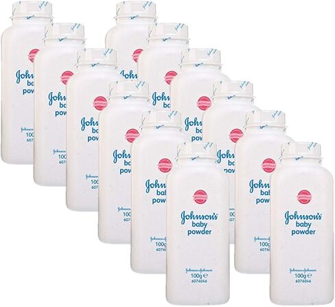 بودرة جونسون الأصلية للأطفال، 100 جرام، عبوات بحجم مناسب للسفر (عبوة من 12 قطعة) in Kuwait