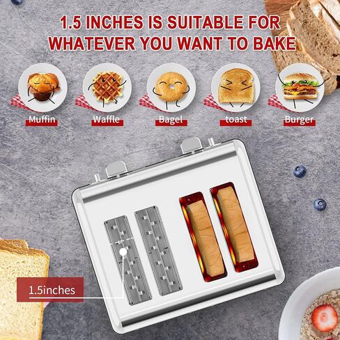 Geek Chef Toaster 4 Slice, with Extra Wide Slots, 6 Toast Shade Settings, Stainless Steel Toaster in Saudi Arabia