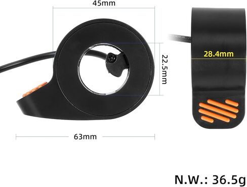 حزمة مسرع الخانق للسكوتر الكهربائي المتوافقة مع Ninebot F20 F25 F30 F40: تحكم محسّن باستخدام مكبس الإبهام السيليكوني وغطاء مسند القدمين الواقي in Kuwait