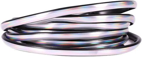 16 قدم (5 متر) حافة لامعة للسيارات من الكروم، شريط قولبة للسيارات، شريط مضاد للتصادم، واقي حافة باب السيارة مع شريط لاصق ذاتي مدمج يناسب معظم السيارات (فضي) in Kuwait