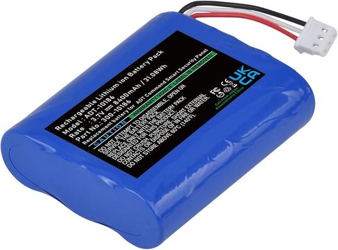 Hisewen بطارية بديلة 300-10186 للوحة الأمان الذكية ADT Command ADT5AIO-1 ADT5AIO-2 ADT5AIO-3 ADT7AIO-1 (8400mah 3.7V 27Wh) in Kuwait