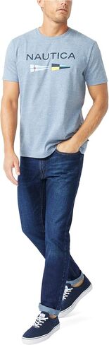 Nautica Men's Sustainably Crafted Logo Signal Flag Graphic T-Shirt in Saudi Arabia