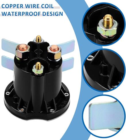 12v 4 Terminal Starter Solenoid for Trombetta 684-1251-212 684-1261-212 Switch Relay Current 150A Max 800A Replacement Power Seal DC Contactor for Yamaha G22 G23 G27 G28 G29 Golf Carts Dump Trailer in Saudi Arabia