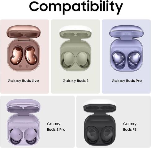 Compatible with for Samsung Galaxy Buds FE Case(2023) /Buds 2 Pro Case(2022)/Buds Pro Case(2021)/ Buds 2 Case (2021)/Buds Live Case(2020),Classic Game Player Design Silicone Case with Cleaner Kit in Saudi Arabia