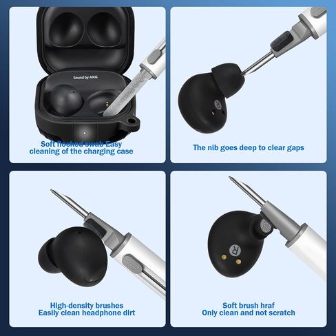 Compatible with for Samsung Galaxy Buds FE Case(2023) /Buds 2 Pro Case(2022)/Buds Pro Case(2021)/ Buds 2 Case (2021)/Buds Live Case(2020),Classic Game Player Design Silicone Case with Cleaner Kit in Saudi Arabia