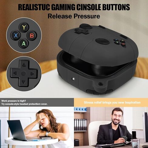 Compatible with for Samsung Galaxy Buds FE Case(2023) /Buds 2 Pro Case(2022)/Buds Pro Case(2021)/ Buds 2 Case (2021)/Buds Live Case(2020),Classic Game Player Design Silicone Case with Cleaner Kit in Saudi Arabia