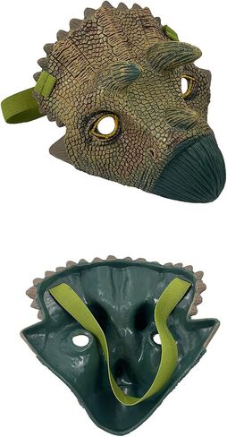 Soft Rubber Dinosaur Claw Hand Puppets, Dinosaur Mask Role Play Toy for Toddlers Boys Girls Gifts (Brown, 1 Pcs) Q9899-591 in Saudi Arabia