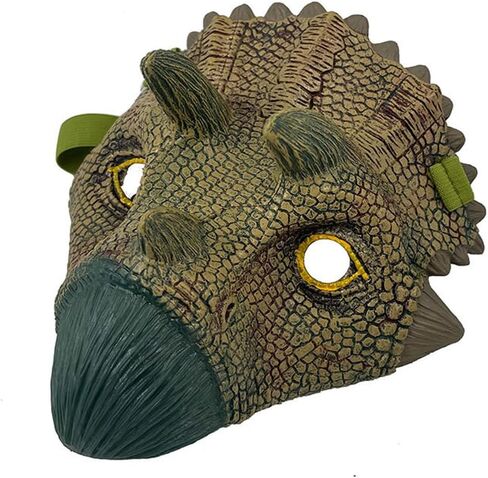 Soft Rubber Dinosaur Claw Hand Puppets, Dinosaur Mask Role Play Toy for Toddlers Boys Girls Gifts (Brown, 1 Pcs) Q9899-591 in Saudi Arabia