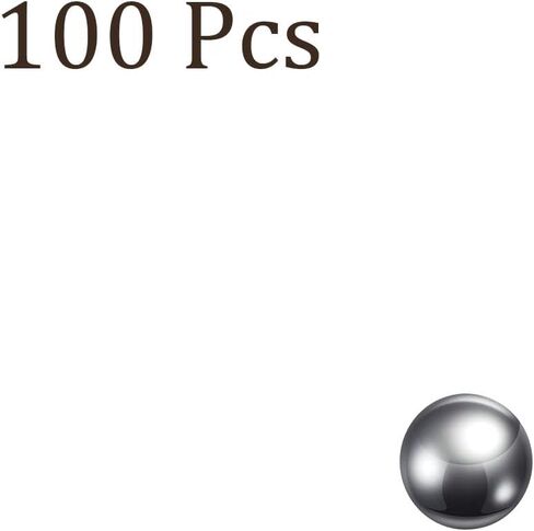 100 قطعة من الكرات الدقيقة من كوزيلو - [6 مم] من الفولاذ الكربوني لاستخدام صمامات المحامل، صلبة in Saudi Arabia
