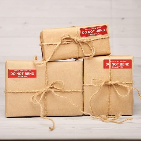 Do Not Bend Stickers - Warning Stickers for Shipping Fragile Handle with Care Strong Adhesive Fragile Labels Packing 250 Permanent Adhesive Labels Per Roll (Do not Bend) in Saudi Arabia