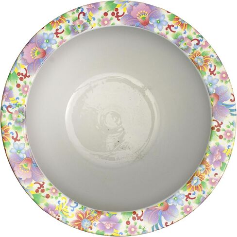 Red Lantern Large Rose Medallion Porcelain Fishbowl Planter, 18" Diameter in Saudi Arabia