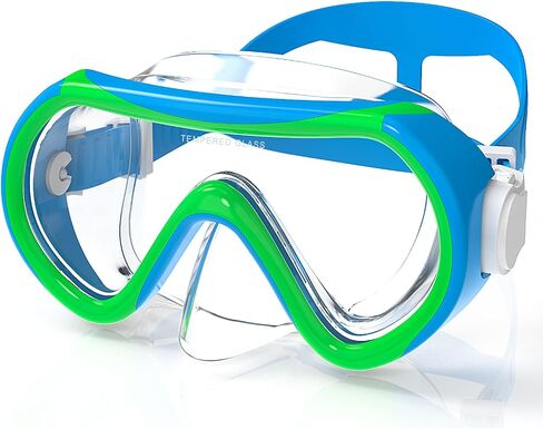 Kids Swimming Goggles, Kids Swim Mask with Nose Cover for Kids Youth 3-15, Anti-Shattered Lens No-leak in Saudi Arabia