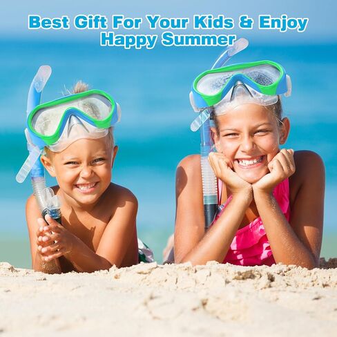 Kids Swimming Goggles, Kids Swim Mask with Nose Cover for Kids Youth 3-15, Anti-Shattered Lens No-leak in Saudi Arabia