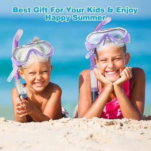 Kids Swimming Goggles, Kids Swim Mask with Nose Cover for Kids Youth 3-15, Anti-Shattered Lens No-leak in Saudi Arabia