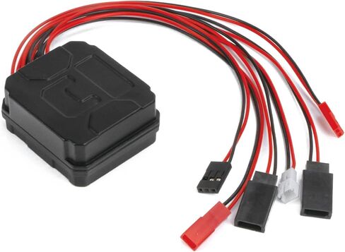 TRX4 ونش تحكم لاسلكي RC ونش ووحدة تحكم في الضوء LED مجموعة جهاز استقبال عن بعد لسيارة الزاحف المحورية SCX10 1/10 TRX4 TRX6 SCX10 D90 CC01 MST CFX Gen8 TF2 TRX4 ترقيات in Saudi Arabia