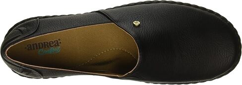 أندريا | حذاء لوفر أسود للنساء | إغلاق سهل الارتداء | مادة صناعية/جلدية in Kuwait