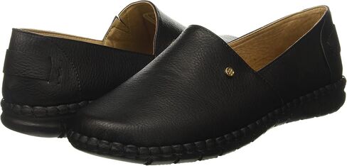 أندريا | حذاء لوفر أسود للنساء | إغلاق سهل الارتداء | مادة صناعية/جلدية in Kuwait