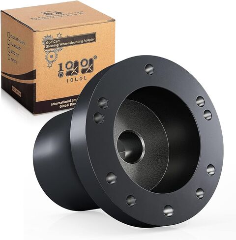 10L0L Golf Cart Steering Wheel Adapter for Club Car Precedent/Tempo and Onward, Black in Saudi Arabia