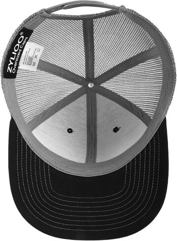 Zylioo XXL Oversize Mesh Snapback Cap,Large Breathable Trucker Hat,Big Heads Adjustable Summer Cap,Two Tone Travel Cap in Saudi Arabia