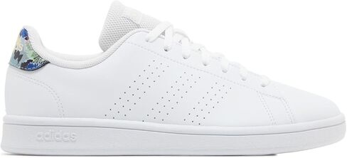 حذاء تنس Adidas Women's Advantage Base Court، زهور بيضاء، مقاس 6 in Kuwait