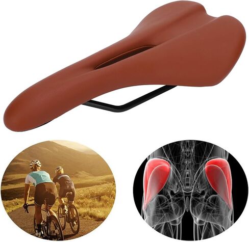 Bicycle Seat, Universal Waterproof Bike Saddle MTB Mountain Road Bike Comfortable Cushion Cover Replacement Specialized Outdoor Cycling Accessory for All Bikes Men Women in Saudi Arabia