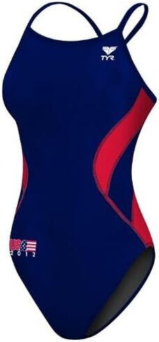 TYR Women's USA 2012 Olympics Diamondback Solid Splice Swimsuit in Saudi Arabia