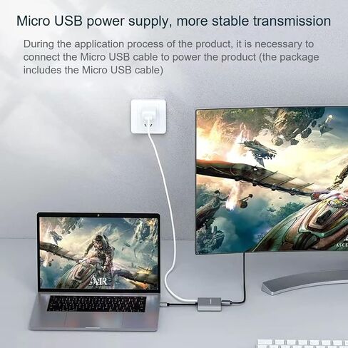 منفذ عرض صغير إلى موزع منفذ عرض مزدوج بدقة 4K@60 هرتز، mDP إلى 2 Displayport Hub متعدد الدفق يدعم دقة 4K لنظام Windows وMac in Kuwait