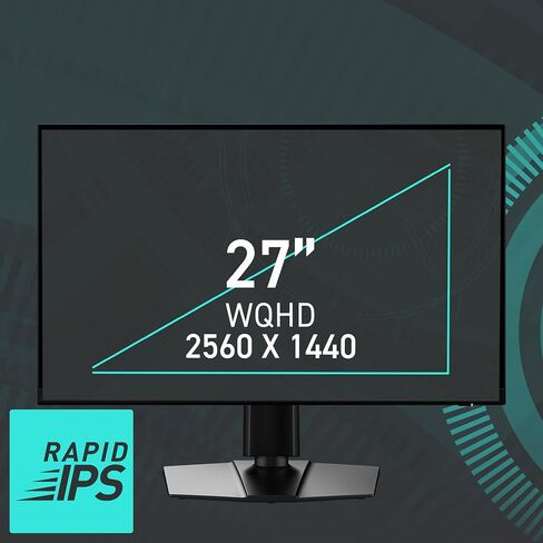 شاشة كمبيوتر MSI G272QPF E2 مقاس 27 بوصة 2560 × 1440 (QHD)، 180 هرتز، مزامنة تكيفية، HDMI، منفذ DisplayPort، قابل للتركيب على VESA، إمالة، ارتفاع قابل للتعديل، مكبر صوت، 1 مللي ثانية، أسود in Saudi Arabia