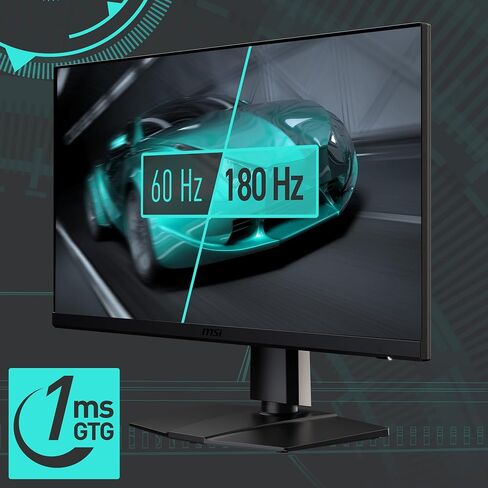 شاشة كمبيوتر MSI G272QPF E2 مقاس 27 بوصة 2560 × 1440 (QHD)، 180 هرتز، مزامنة تكيفية، HDMI، منفذ DisplayPort، قابل للتركيب على VESA، إمالة، ارتفاع قابل للتعديل، مكبر صوت، 1 مللي ثانية، أسود in Saudi Arabia