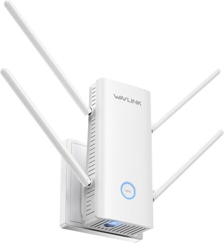 WAVLINK AX3000 WiFi Extender, WiFi 6 Range Extender Signal Booster for Home, Internet Booster Covers up to 2000sq. ft and 256 Devices,Dual Band, WiFi Repeater/AP/Router/Mesh Mode, WPS,Gigabit Ports in Saudi Arabia