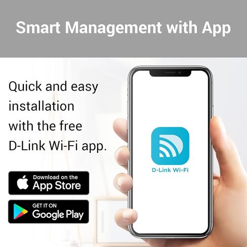 موسع نطاق شبكة Wi-Fi من D-Link AC1200 - يغطي ما يصل إلى 1550 قدم مربع و30 جهازًا - نطاق مزدوج، شبكة، نقطة وصول، منفذ إيثرنت، إعداد التطبيق (DAP-1610/RE) (متجدد) in Saudi Arabia