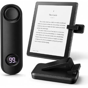 Page Turner for Kindle Paperwhite, RF Remote Control Clicker Page Turner Kindle Accessories for iPhone,iPad, Android Tablets Reading Novels,Camera Video Record&Shutter Selfie (Black) in Saudi Arabia