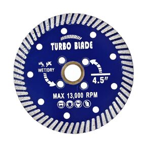 6" Diamond Turbo Granite Blade for Granite Marble Porcelain Tile | Wet or Dry for fast,Precise,and Durable Performance,Fast Agressive Cutting,5/8" to 7/8" Arbor Hole in Kuwait