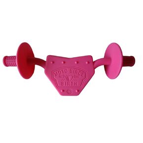 Motocross Baby Teether, Food Grade Silicone Infant Teething Toy, Easy-Grip Handlebar Shape for Babies 3+ Months, Soft Durable Chew Toy, Black in Saudi Arabia