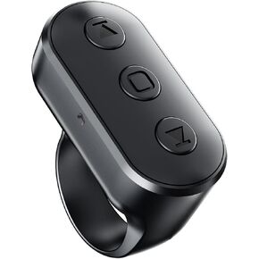 Wireless Ring Remote for iPhone Android Camera with Zoom. Phone Front/Rear Camera Flip Shutter, Must Have Selfie Accessories for Content Creator Tiktok YouTube Photo Video Recording in Saudi Arabia