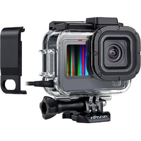 SOONSUN Skeleton Case with Side Door for GoPro Hero 13 12 11 10 9 Black, Side Open Protective Housing with Skeleton Backdoor for Improved Audio Capture, USB Pass-Through Door for Direct Charging in Kuwait