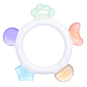 Baby Teething Ring Toys Frozen Silicone Teethers for Babies 0-6-12 Months, Sensory Teething Gums Chew Infant Toys, Boy Girl Baby Gift in Kuwait