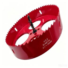 6-1/4" Carbide Grit Hole Saw for 6" Recessed Lights, Drywall, Stucco, Plaster & Cement Board | 1-1/2" Cutting Depth, 1/3" Shank Arbor Included in Saudi Arabia