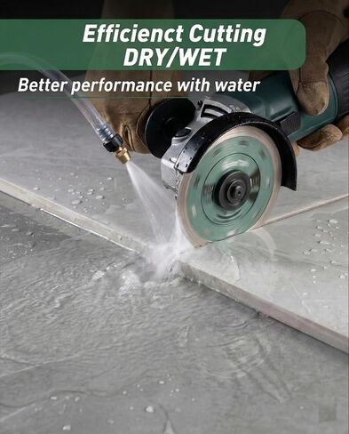 2-Pack 4.5 Inch Diamond Blade for Angle Grinder, 4 1/2 Inch Diamond Tile Blade for Porcelain Ceramic Granite Marble, Super Thin Chip-Free Smooth Dry Wet Cut Tile Cutting Disc, 7/8 Arbor in Kuwait